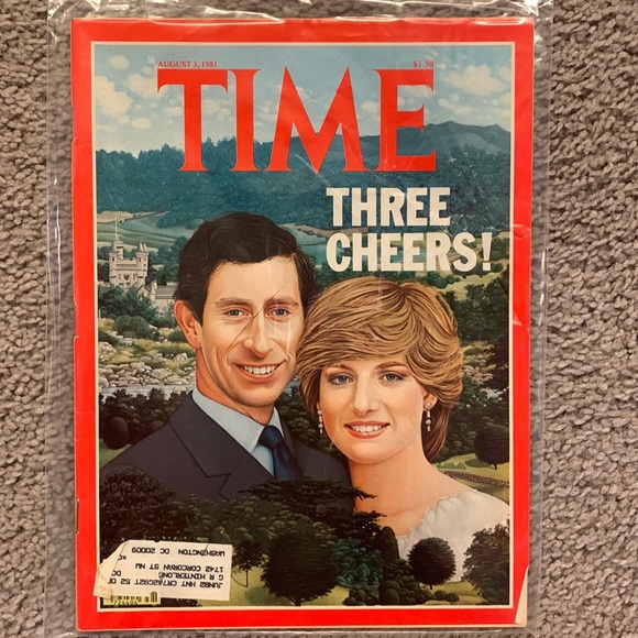 Other - Vintage Time Magazine Three Cheers! Prince Charles & Lady Diana Aug 3 1981